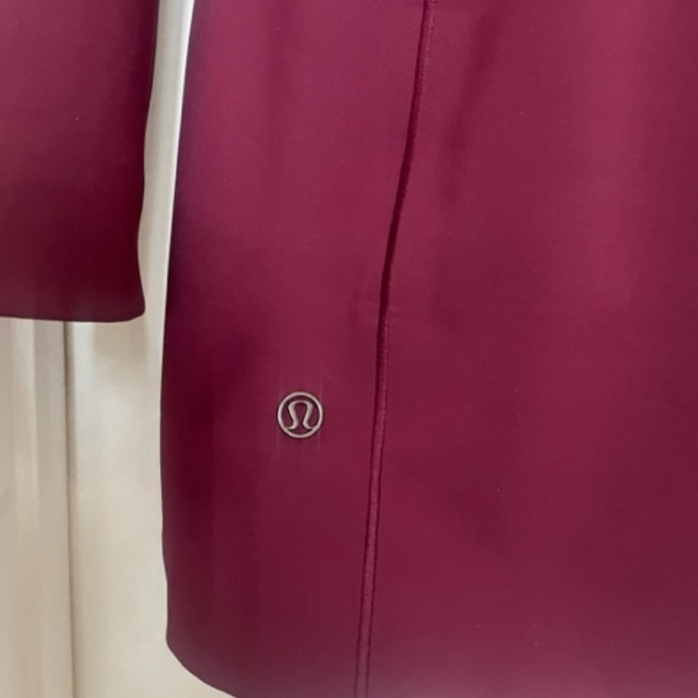 Lululemon Glyde Along Softshell Hooded Jacket Deep Ruby LIKE NEW - Picture 13 of 13